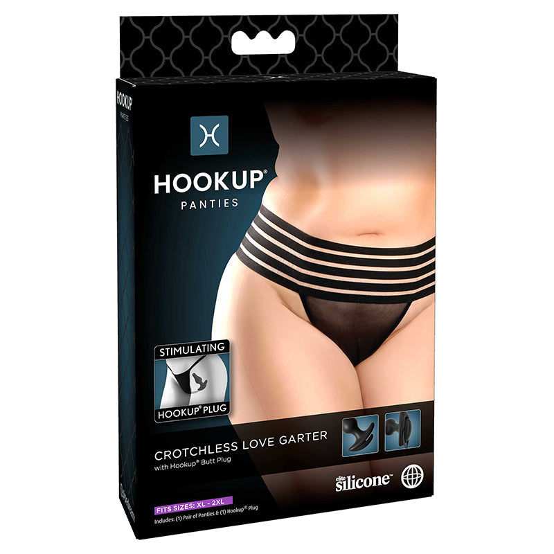 Hookup Crotchless Love Garter - SP BOUTIQUE