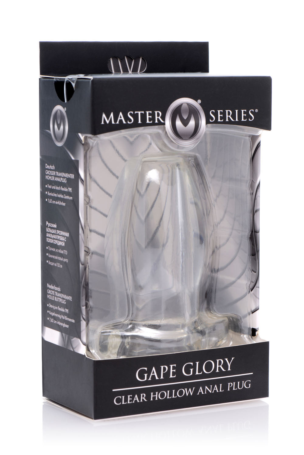 Peephole Clear Hollow Anal Plug MASTER SERIES