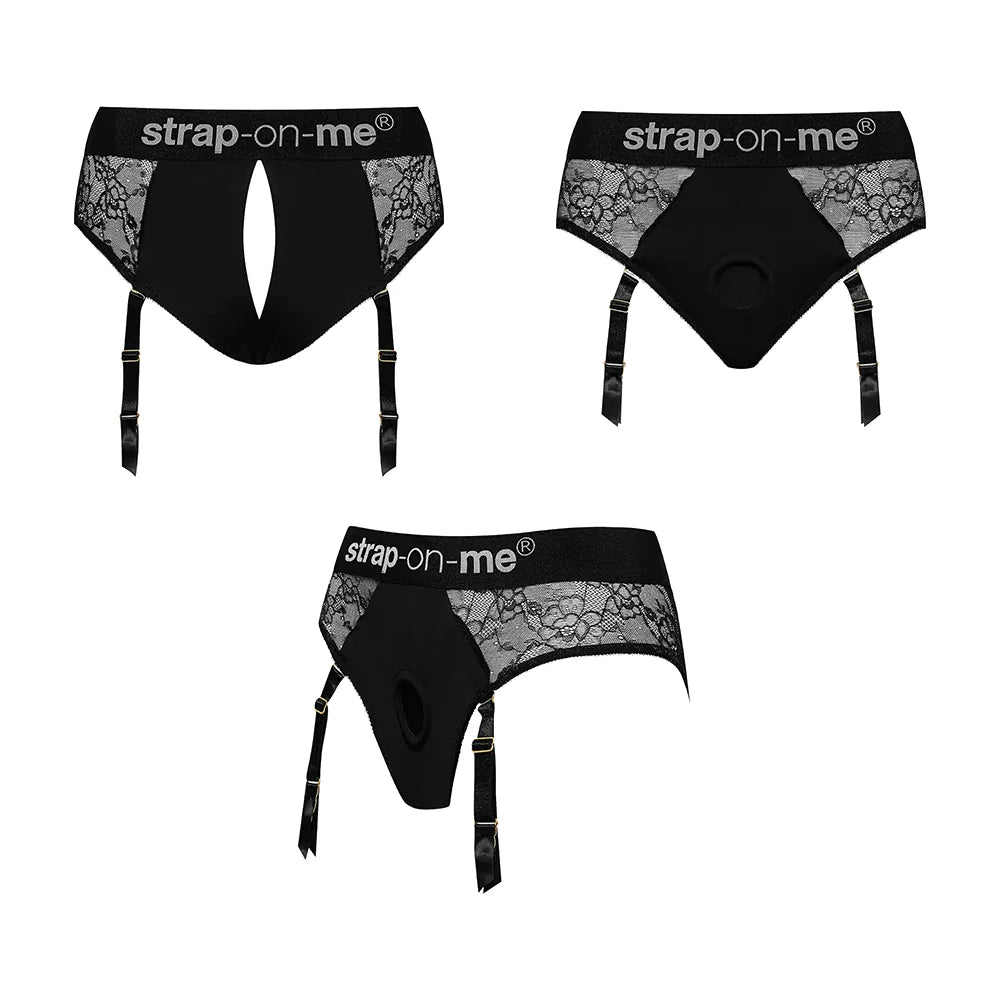 Strap-On-Me Diva Lingerie Harness Night- BLACK