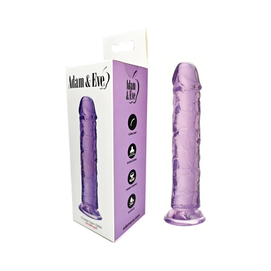 Adam &amp; Eve Crystal Gem 7 in. Dildo
