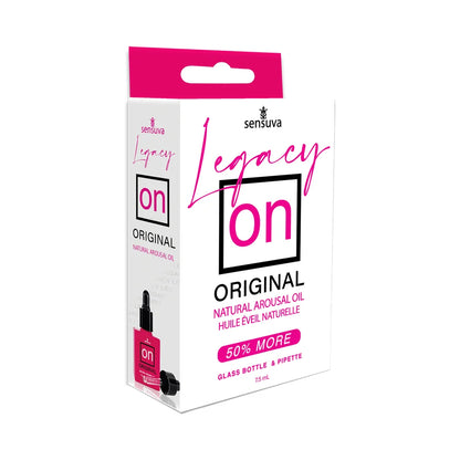 Sensuva ON LEGACY Original Arousal Oil (7.5ml) Luxury Glass Bottle