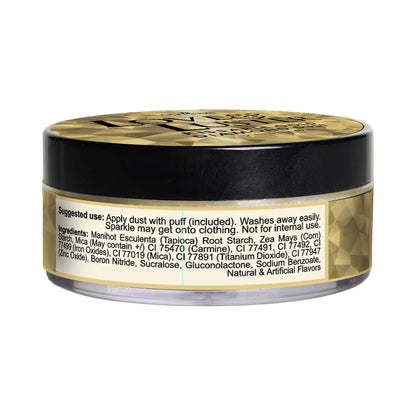 Sensuva Love &amp; Luster Kissable Diamond Dust 2 oz. Jar Gold