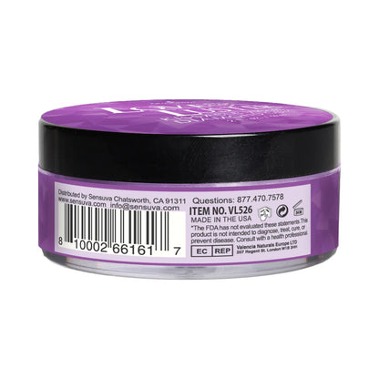 Sensuva Love &amp; Luster Kissable Diamond Dust 2 oz. Jar Violet