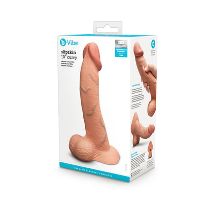 b-Vibe Slipskin Realistic Silicone Dildo 10 in B-VIBE