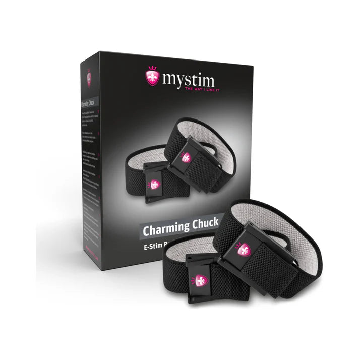 Mystim Charming Chuck 2-Piece Strap Set with 2mm Adapter MYSTIM