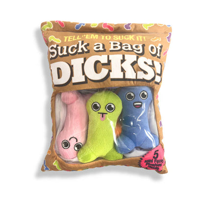 Suck a Bag of Dicks Plushy Pillow with 5 Dicks LITTLE GENIE