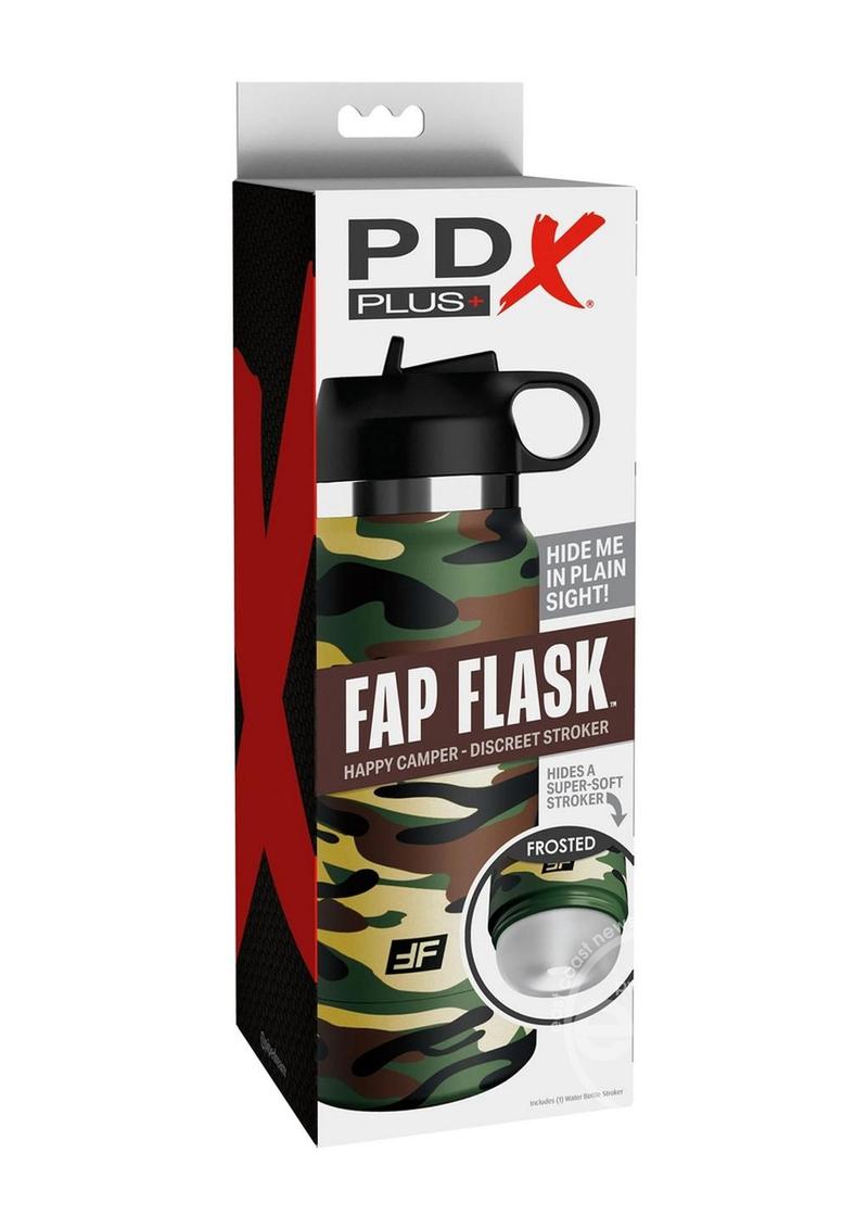 Pdx Plus Fap Flask Happy Camper Stroker PIPEDREAM