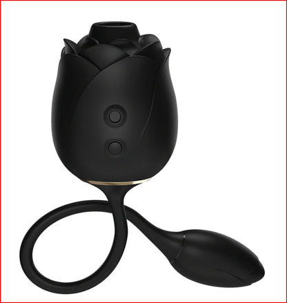 Experience the luxurious Fifty Shades of Grey Dark Blushing Rose, a versatile clitoral suction vibrator that combines internal and external enjoyment with multiple modes.