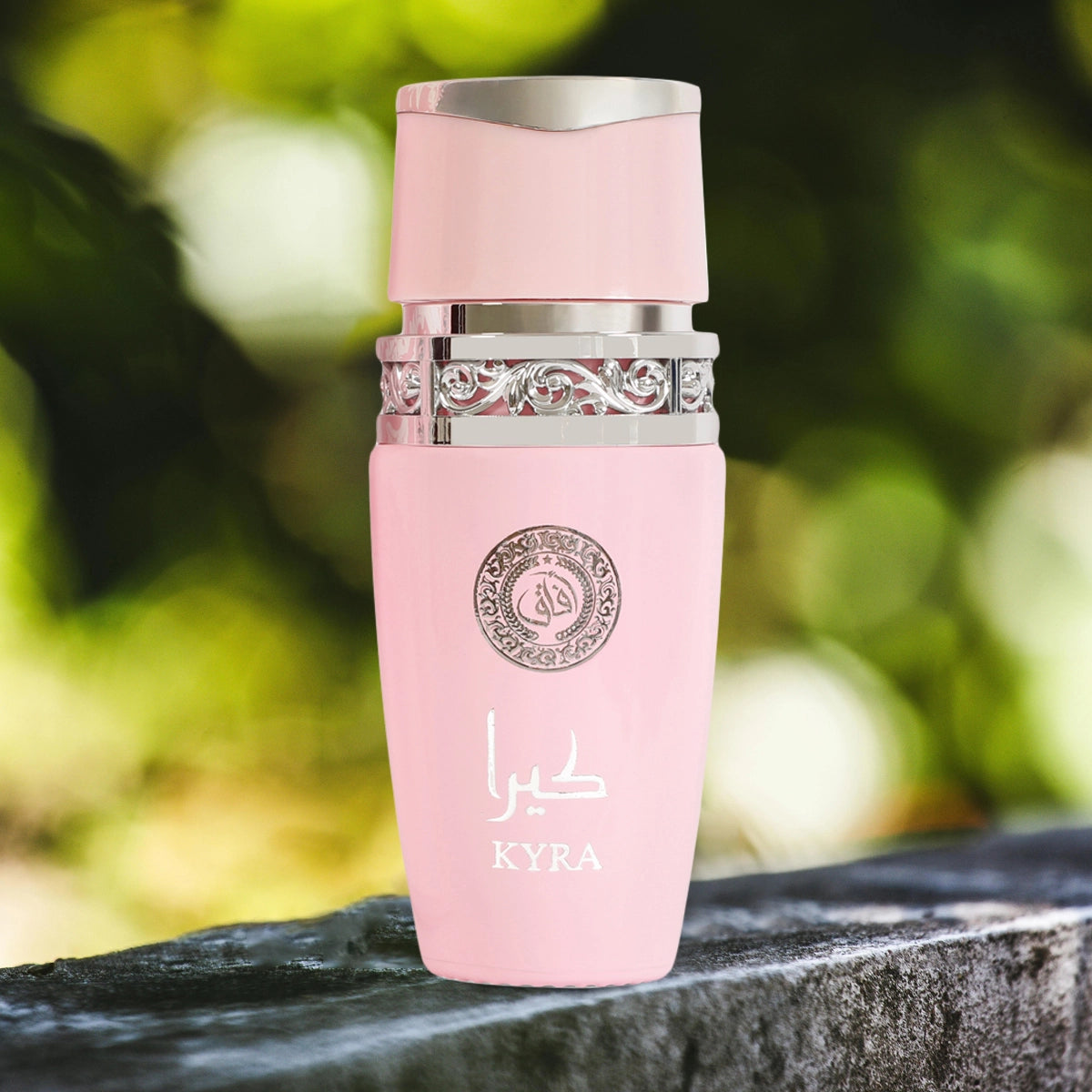 Close-up view of Kyra Perfume For Women 100ml, highlighting the floral and fruity notes of the fragrance.
