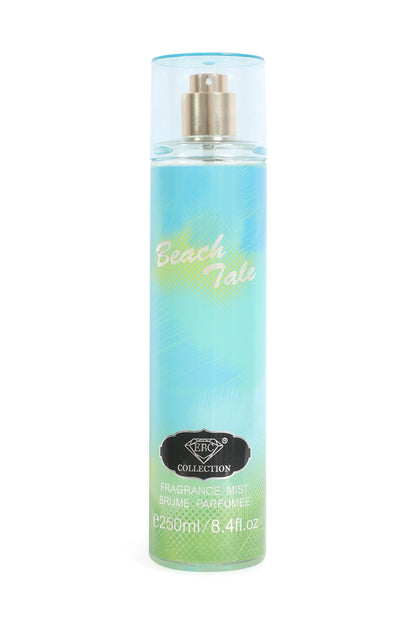 Close-up of Beach Tale Spray Perfume for Women, showcasing the vibrant packaging that evokes coastal breezes.