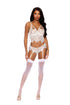 EM30092-EYELASH LACE CAMI SET ELEGANT MOMENTS