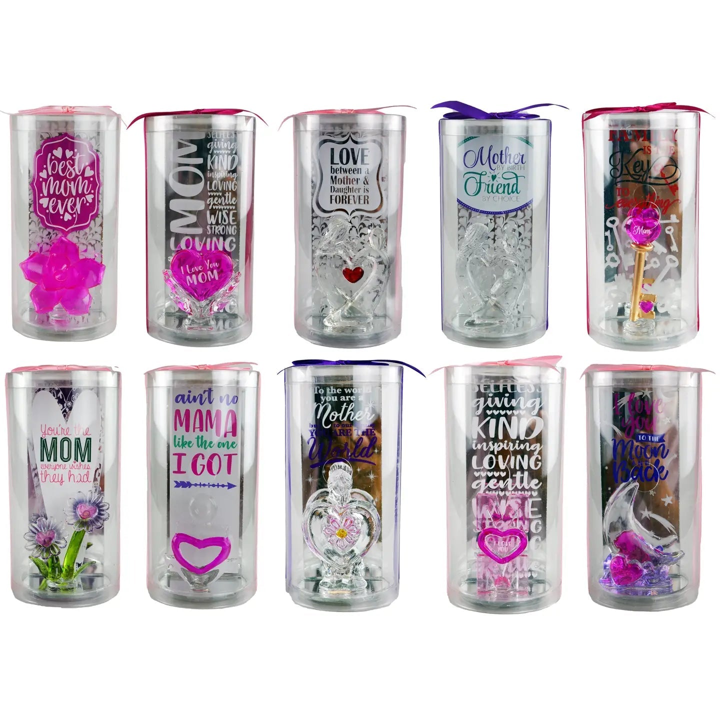 Glass Keepsakes W/Assorted Designs SP BOUTIQUE