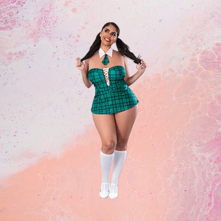 Magic Silk Dress Up Homeroom Hottie Costume EXPOSED