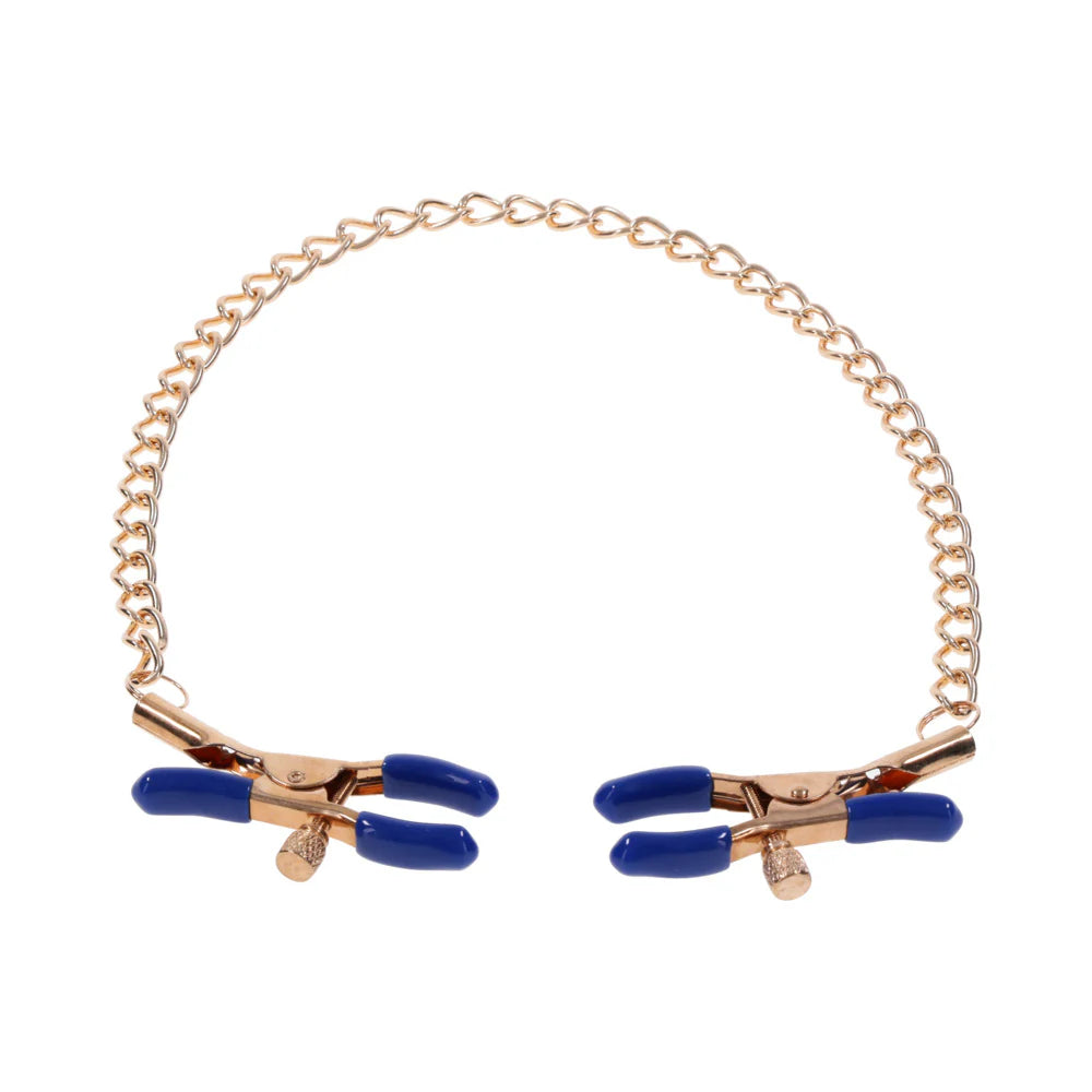 Sportsheets Sex &amp; Mischief Cougar Chained Nipple Clamps SPORTSHEETS