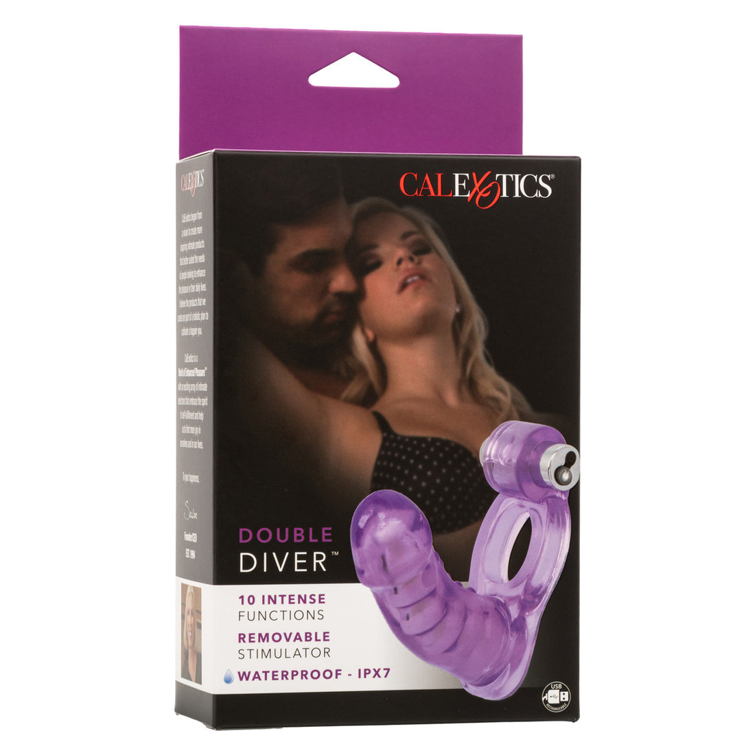 Double Diver Dual Penetration Vibrating Cock Ring