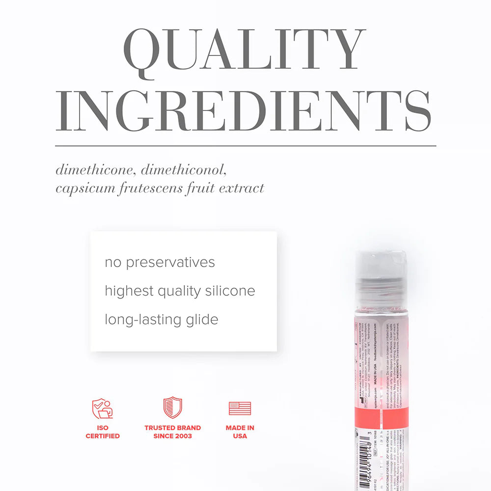 JO All-In-One Sensual Massage Glide Warming SYSTEM JO