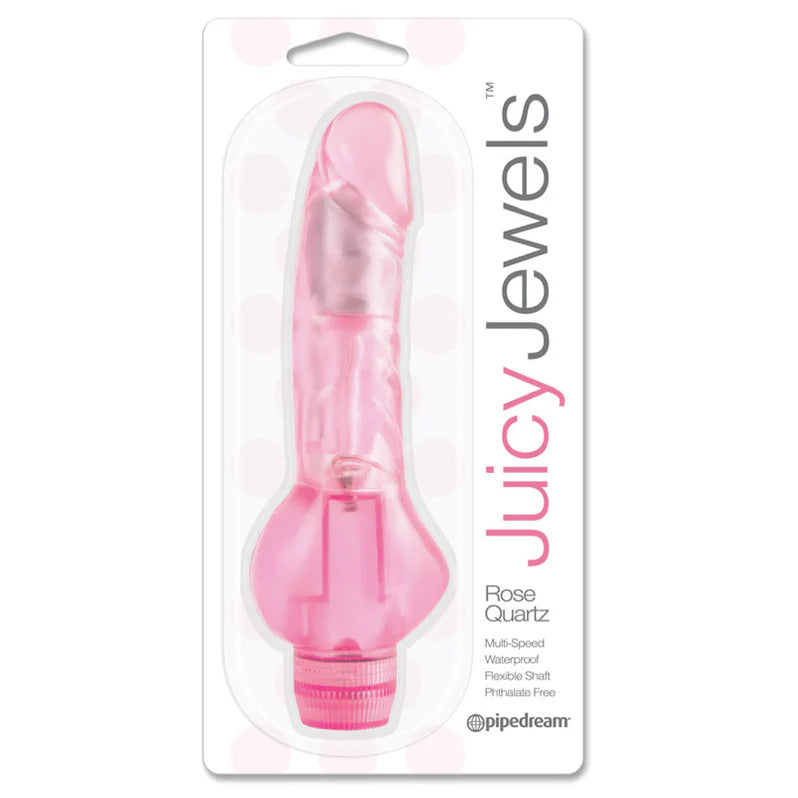 Juicy Jewels Rose Quartz Flexible Realistic Vibrator PIPEDREAM