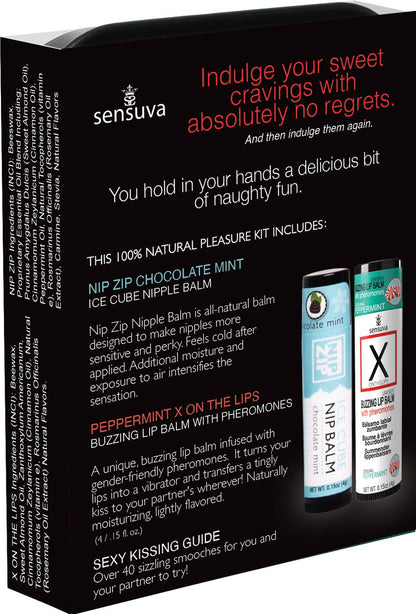 Sensuva Lips and Nips Pleasure Kit Chocolate Peppermint SENSUVA