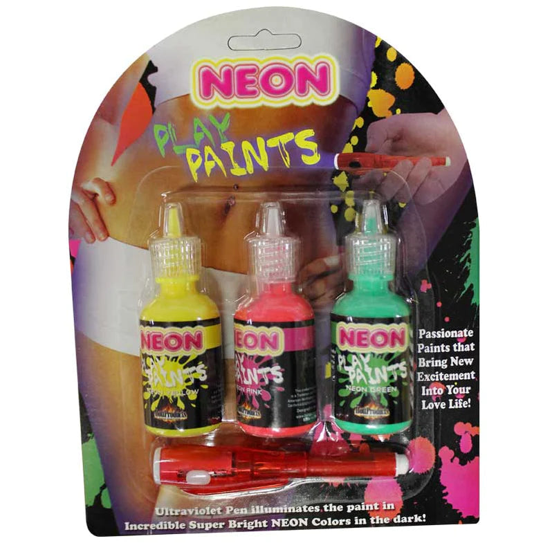 Neon Body Paints 3pk Card HOTT PRODUCTS