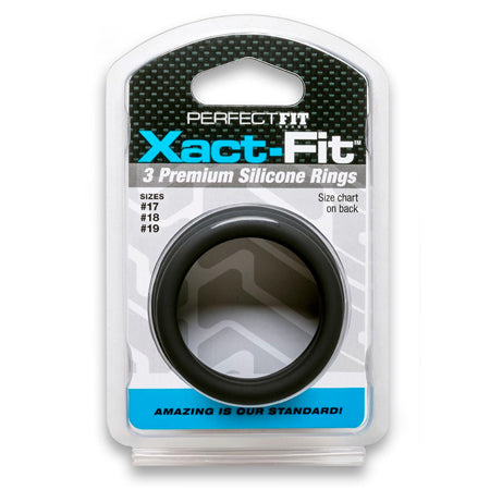 Curve Toys Perfect Fit Xact-Fit 3-Piece Premium Silicone Rings (