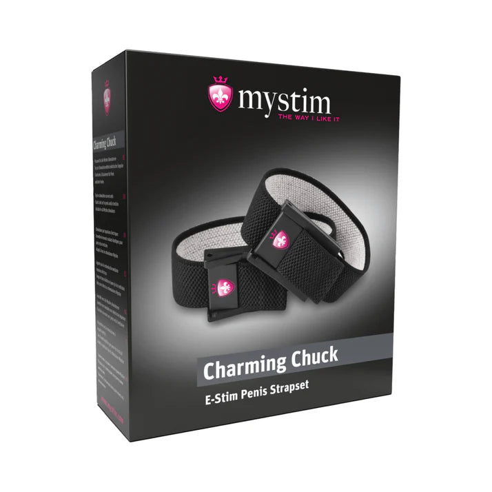 Mystim Charming Chuck 2-Piece Strap Set with 2mm Adapter MYSTIM