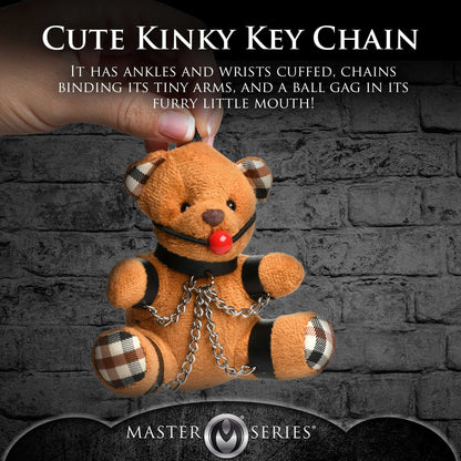 Gagged Teddy Bear Keychain - SP BOUTIQUE