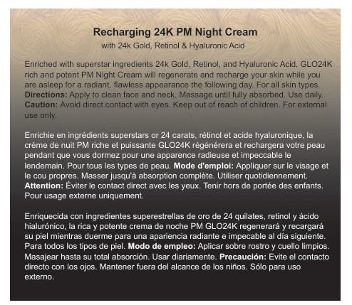 Recharging 24K PM Night Cream with 24K Gold &amp; Retinol