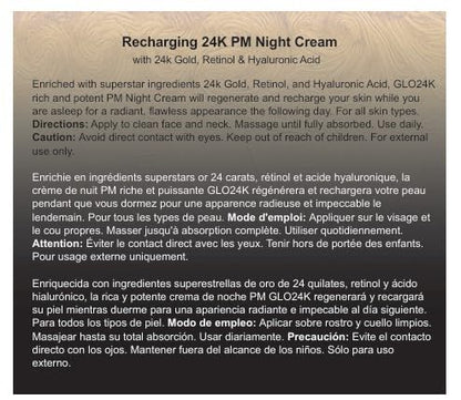 Recharging 24K PM Night Cream with 24K Gold &amp; Retinol