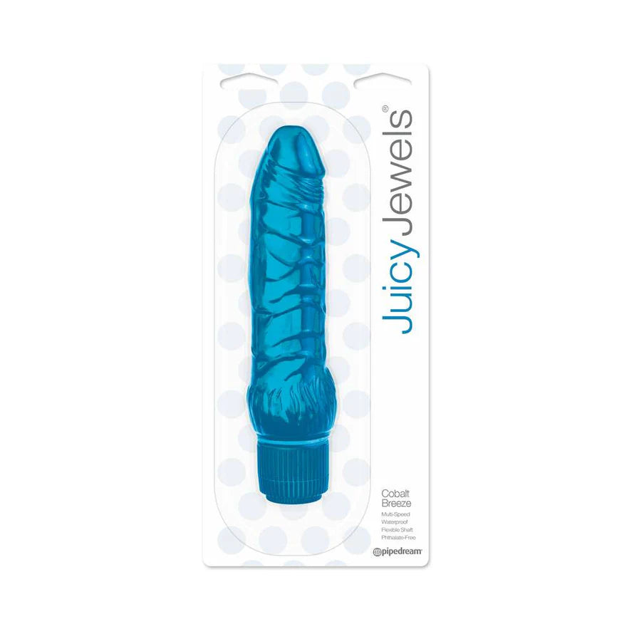 Juicy Jewels Cobalt Breeze Flexible Realistic Vibrator PIPEDREAM