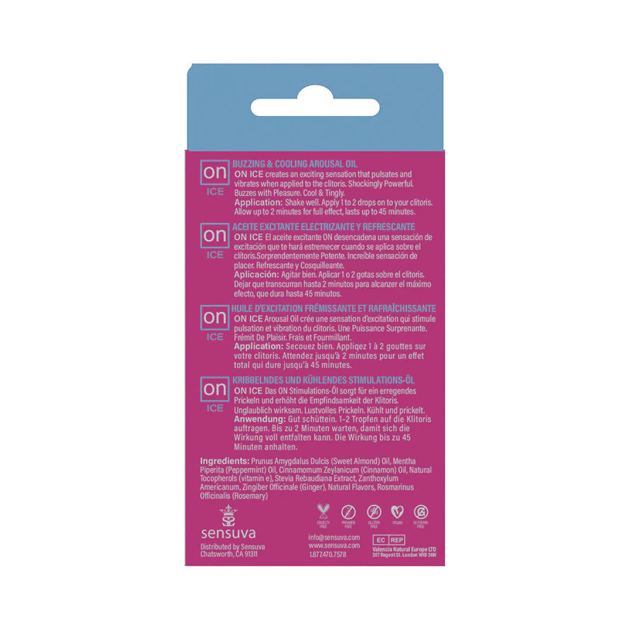 Sensuva ON Ice Arousal Oil SENSUVA