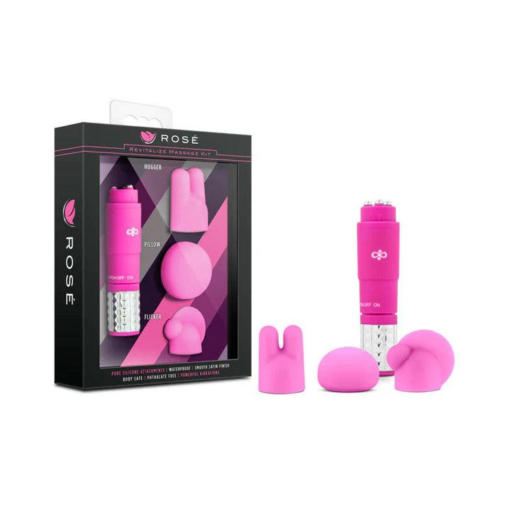 Rose Revitalize Massage Kit with Mini Vibrator