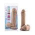 Au Naturel Posable Dual Density Dildo with Balls BLUSH