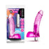 Naturally Yours Vibrating Ding Dong 6.5 in. Dildo with Balls & Vibrator showcasing its realistic design, perfect for beginners.