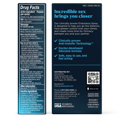 Spray désensibilisant Promescent Climax Control (60 pulvérisations)