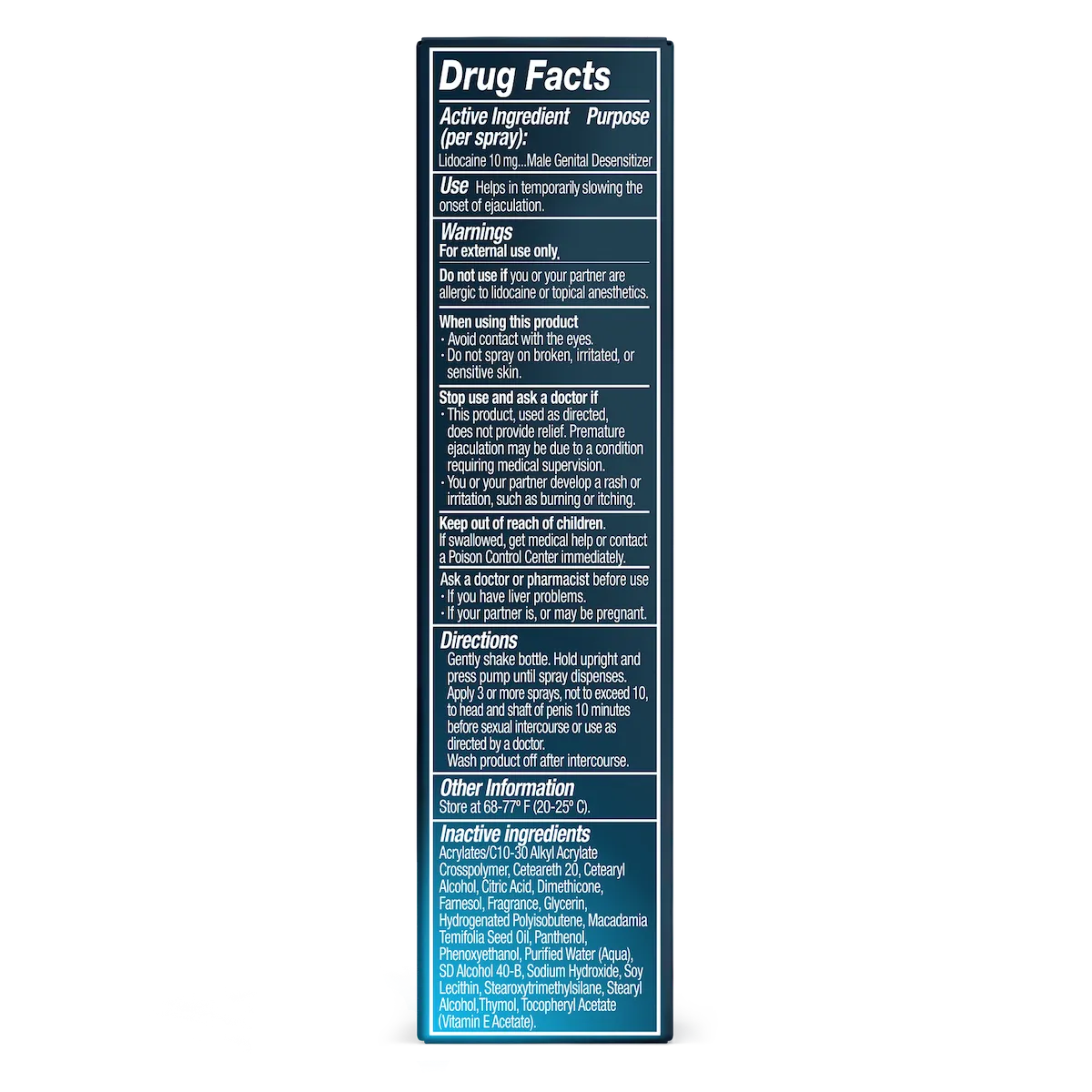 Spray désensibilisant Promescent Climax Control (60 pulvérisations)