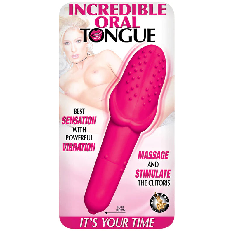 Incredible Oral Tongue Waterproof Pink NASSTOYS