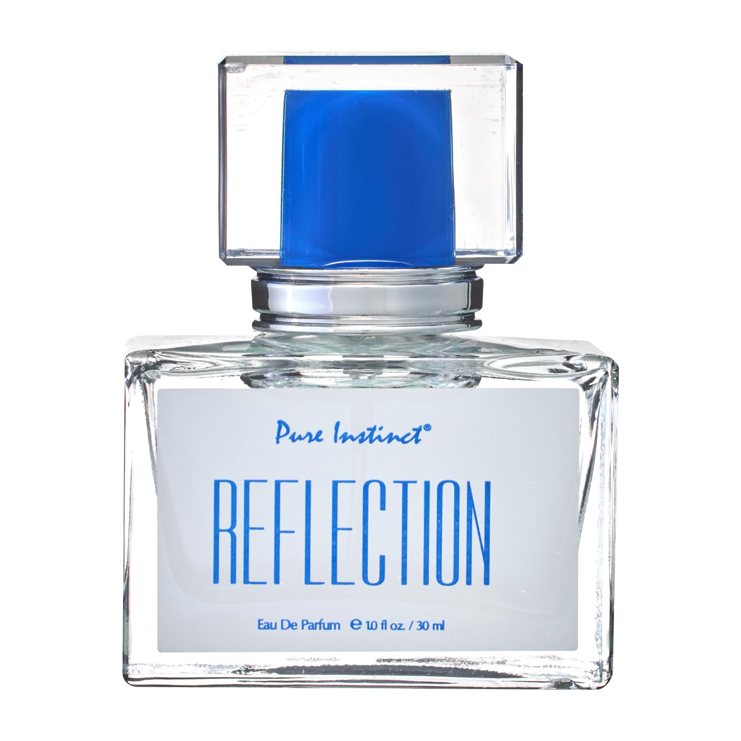 Pure Instinct Reflection fragrance close-up highlighting the vibrant citrus, exotic spices, and deep woods in its scent profile.