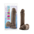Au Naturel Posable Dual Density Dildo with Balls BLUSH