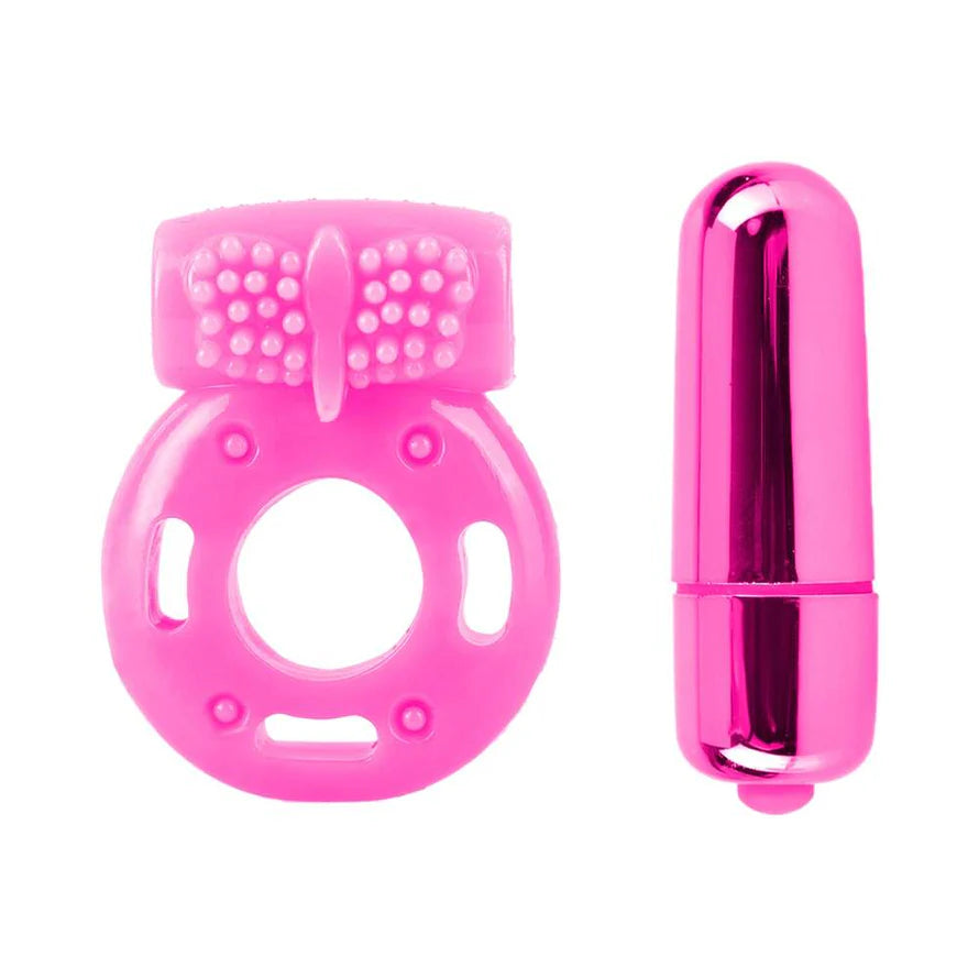 Pipedream Neon 3-Piece Silicone Vibrating Couples Kit PIPEDREAM