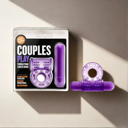 Vibrating Cock Ring for Couples - Purple SP BOUTIQUE Vibrating Cock Ring for Couples - Purple SP BOUTIQUE