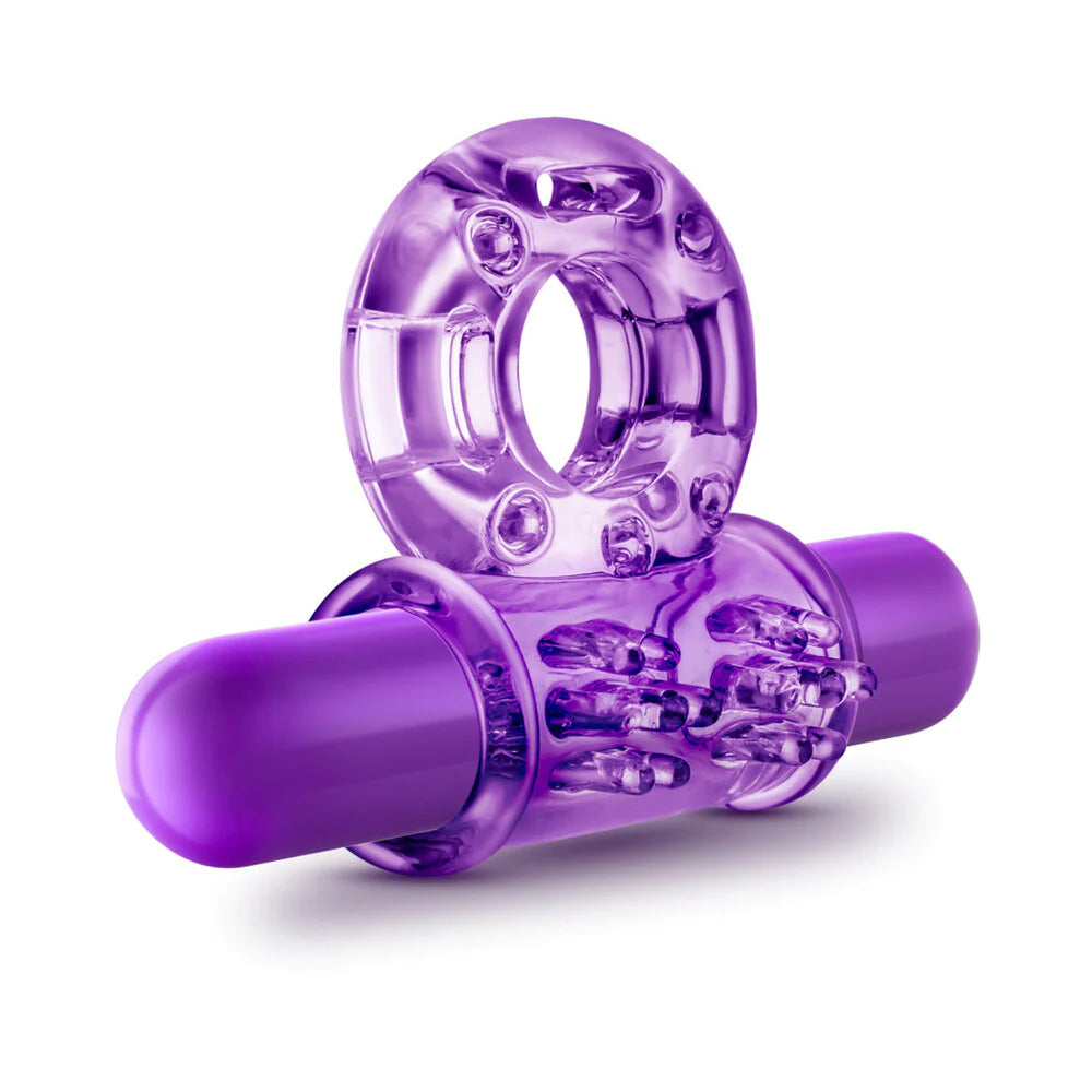 Play with Me Couples Play Vibrating Cockring Purple BLUSH