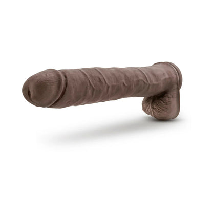 Au Naturel Daddy Posable Dual Density Dildo with Balls BLUSH
