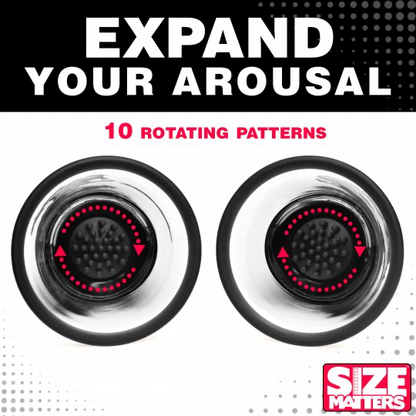 Size Matters 10X Rotating Silicone Nipple Suckers with 4 Attachments XR BRANDS