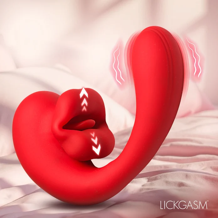 G-Kiss Kissing G-Spot Silicone Vibrator Red