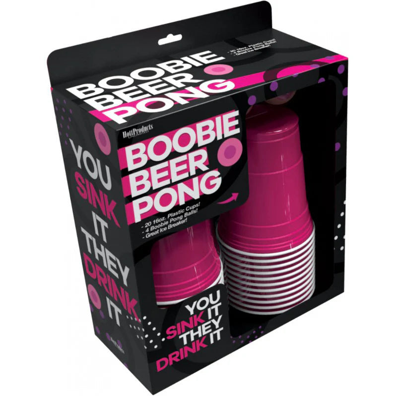 Boobie Beer Pong Boxed Set With Cups & Boobie Balls HOTT PRODUCTS