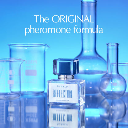 Lifestyle image of a man wearing Pure Instinct Reflection at a business meeting, embodying strength and ambition.