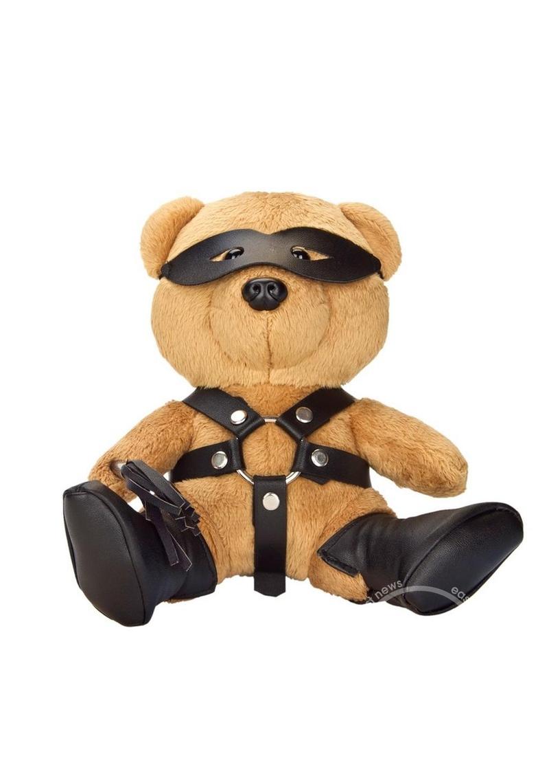 Bondage Bearz Freddie Flogger Stuffed Animal - Brown/Black - SP BOUTIQUE