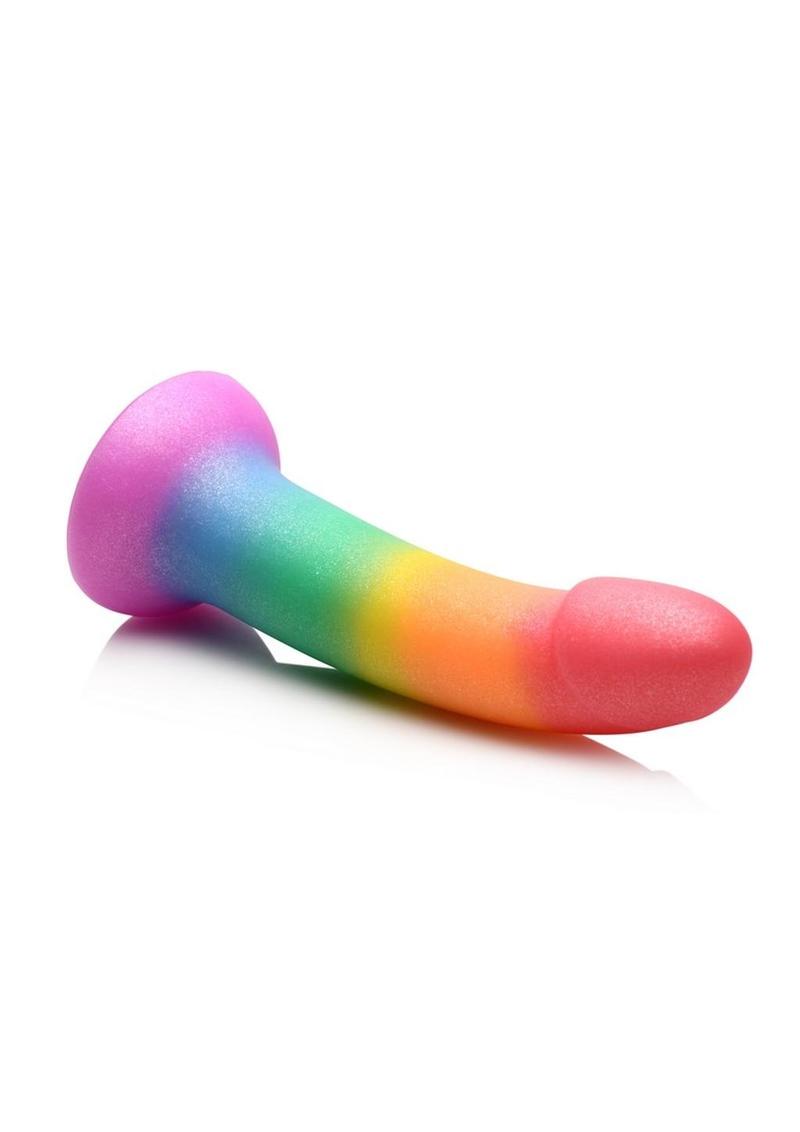 Simply Sweet Phallic Silicone Dildo Rainbow - SP BOUTIQUE