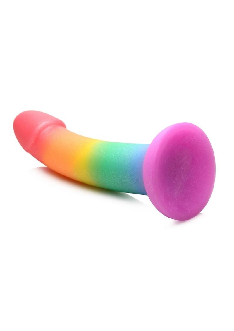 Simply Sweet Phallic Silicone Dildo Rainbow - SP BOUTIQUE