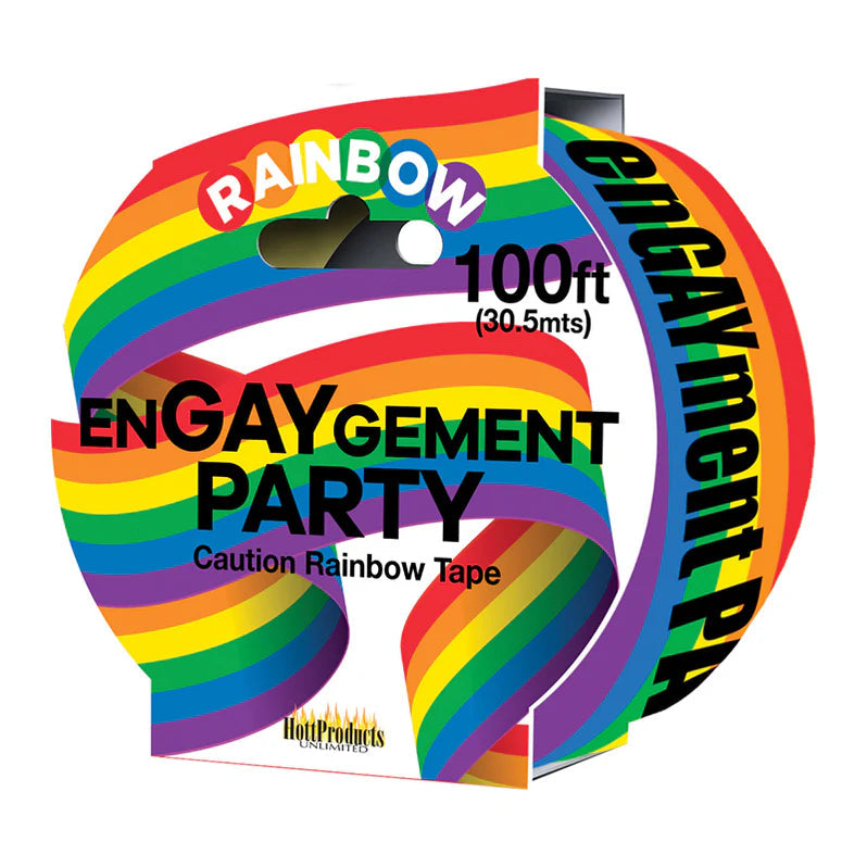 Engaygement - Rainbow Style - Caution Party Tape - 100&